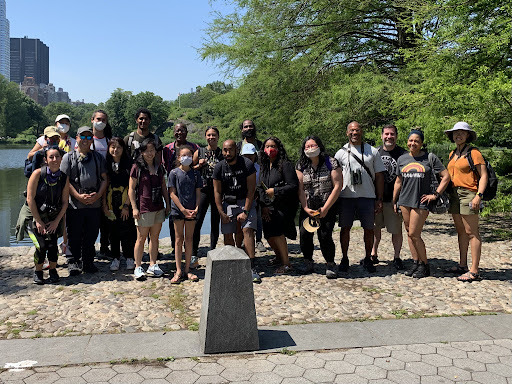 #BlackBirdersWeek outing in Central Park with Chris Cooper, June 2021. Photo: NYC Audubon
