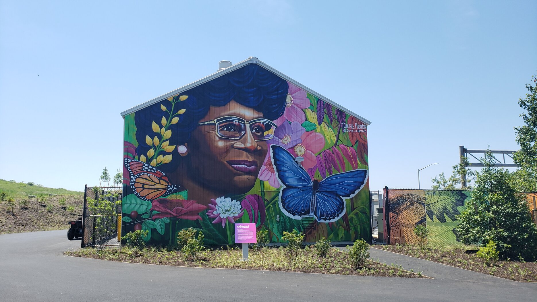Shirley Chisholm State Park offers a variety of habitat including grasslands, tidal creeks, marsh, and beach. Mural art by Danielle Mastrion. Photo: Akilah Lewis
